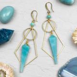 Amazonite Kite Earrings