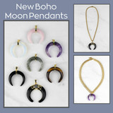 Boho Moon Pendants