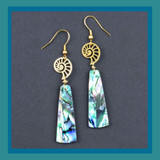 Abalone Trapezoid Earrings