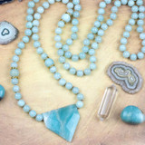 Amazonite Mala Style Necklace