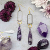 Amethyst Teardrop Earrings