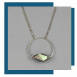 Labradorite Hoop Necklace