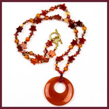 Carnelian & Red Agate Necklace