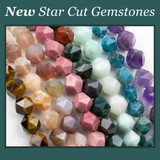 New Gemstone Star Cut Beads