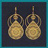 Blooming Lotus Filigree Earrings