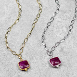 Simple Ruby Necklaces