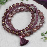 Plum Stacking Elastic Bracelets