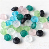 Beads - Glass Beads - Matte Glass (Sea Glass Style) - Cherry Tree