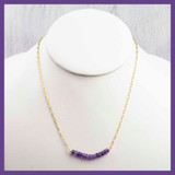 Amethyst Rondelle Necklace
