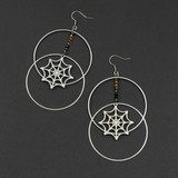 Web Hoop Earrings