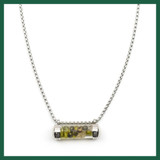 Stainless Steel Bead Keepsake Tube Necklace