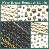 New Brass Beads and Chain