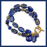 Lapis Multistrand Bracelet