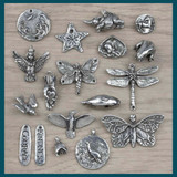 Pewter Focal Pieces by Green Girl Studios