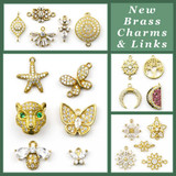 New Brass Charms & Components