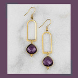 Purple Quartz Earrings