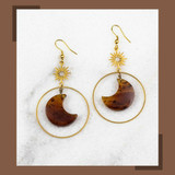 Amber Moon Earrings