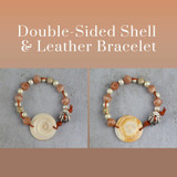 Shell & Leather Bracelet