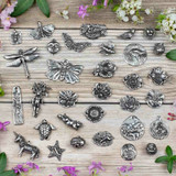 Pewter Focal Pieces by Green Girl Studios