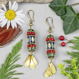 Tibetan Tube Earrings