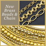 New Brass Beads and Chain