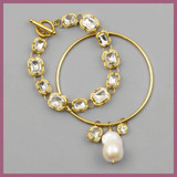 Elegant Stacked Crystal Bracelet