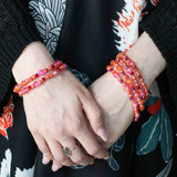 Crackle Glass Stacking Stretch Bracelets