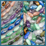 Gemstone Faceted Teardrops