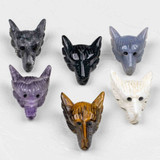 Carved Wolf Pendants