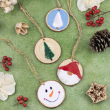 Rustic Painted Holiday Ornaments