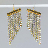 Rhinestone Fringe Earrings Video