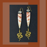 Crazy Lace Snake Earrings
