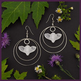 Owl Hoop Earrings