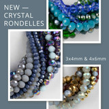 New Crystal Rondelles - February