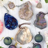 Druzy Pendants and Links