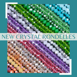 New Crystal Rondelles - April