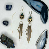 Boho Teardrop Tibetan Earrings