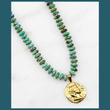 Turquoise Coin Necklace