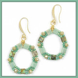 Double Drilled Oval Earrings