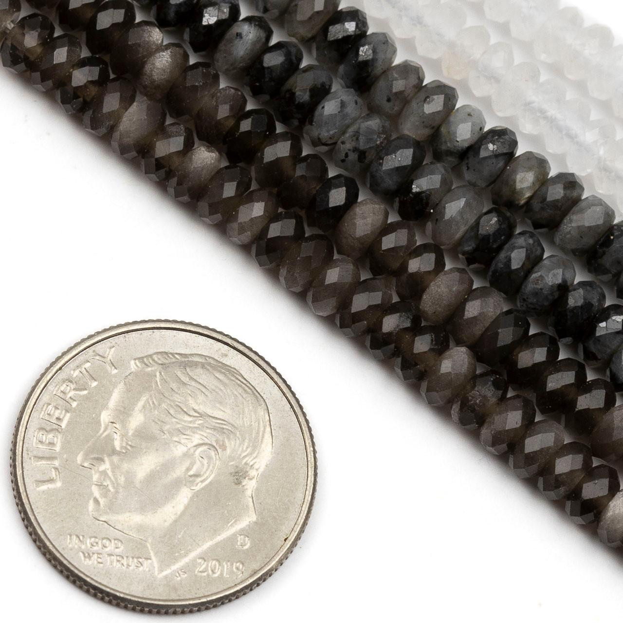 Gemstone 2x4 Faceted Rondelle Beads - 15 inch strand - Cherry Tree Beads