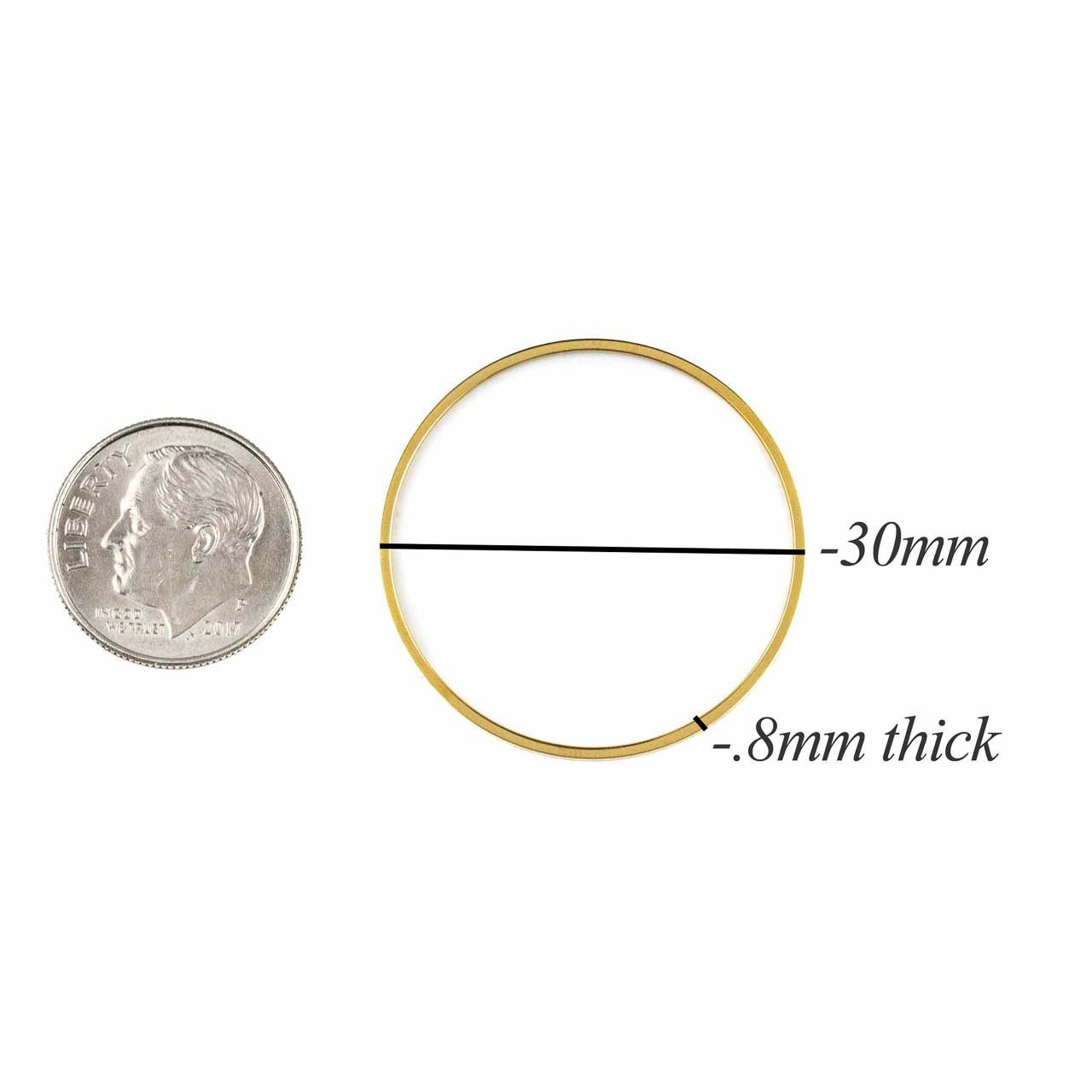 Stainless Steel .8mm Hoop Components