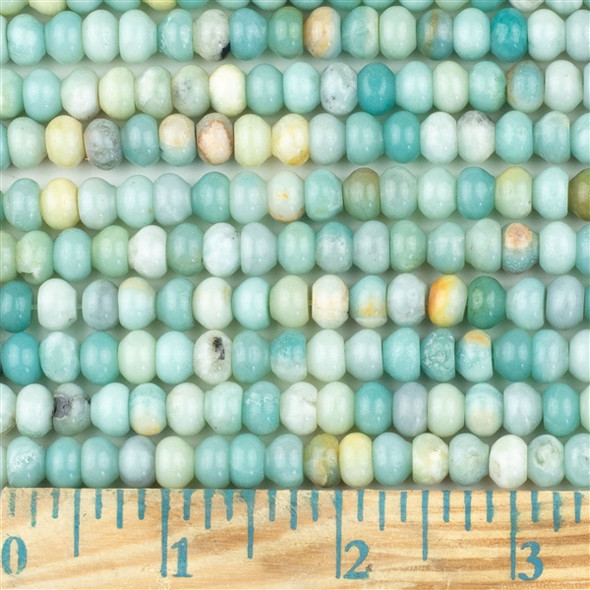 Amazonite 5x8mm Rondelle Beads - approx. 8 inch strand, Set A