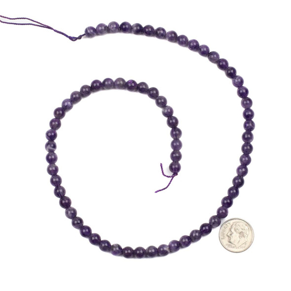 Cherry Tree Beads Amethyst Grade A 6mm Round Beads - 15 inch strand 
