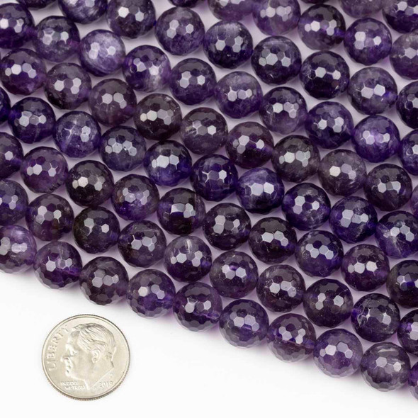 Cherry Tree Beads Amethyst 8mm Faceted Round Beads - 15.5 inch strand 