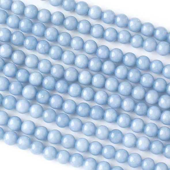 Cherry Tree Beads Angelite 6mm Round Beads - 15.5 inch strand 
