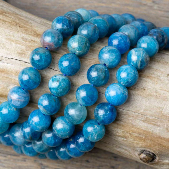 Cherry Tree Beads Apatite 8mm Round Beads - 15.5 inch strand