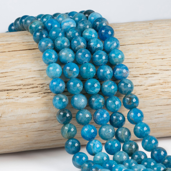 Cherry Tree Beads Apatite 8mm Round Beads - 15.5 inch strand