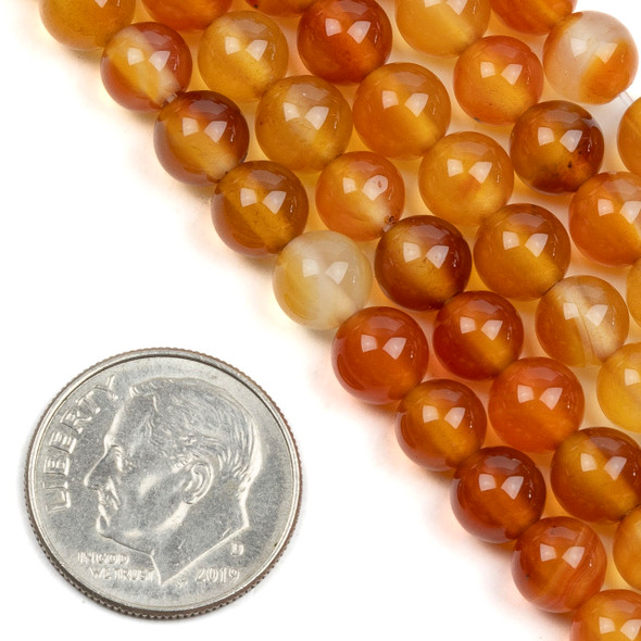 Carnelian 6mm Round Beads - 15 inch strand