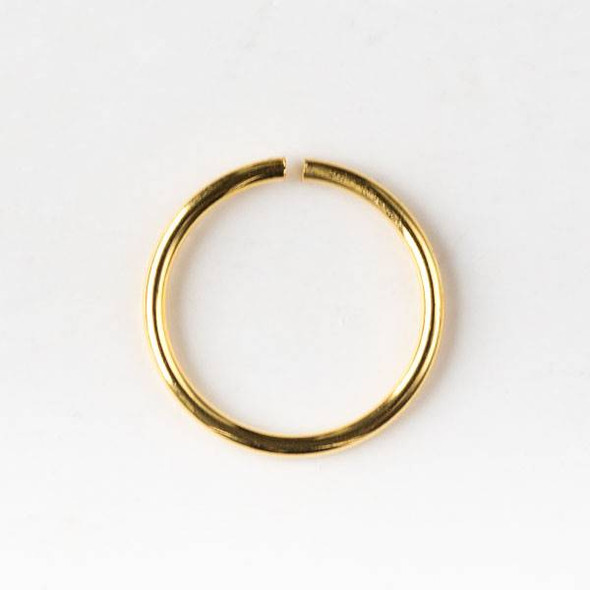 Gold Plated Brass 10mm Open Jump Rings - 20 gauge - 20 grams/approx. 100 per bag - CTB-20gopenrg10g
