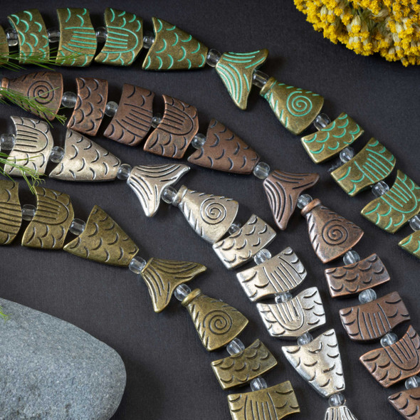 six connected segments that create a flexible design with detailed Greek-inspired styling